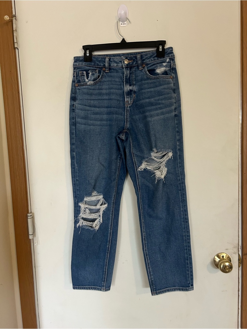 American eagle stretch Mom Straight jeans size 4 short